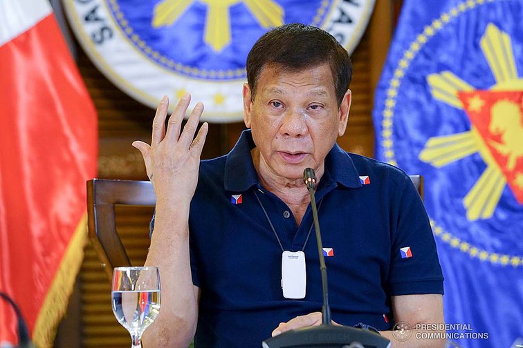 President Rodrigo Roa Duterte updates the nation on the government's efforts in addressing COVID-19 in Davao City on June 4, 2020.