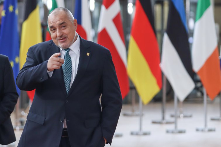 Prime Minister Boyko Borisov at the EURO leaders summit, February, 2020.