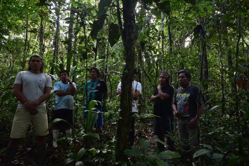 Miembros de la nación Sápara en la Amazonía ecuatoriana - & # x27; moderno & # x27;  la sociedad necesita aprender a vivir con la tierra de los pueblos indígenas @ Ashish Kothari.jpg