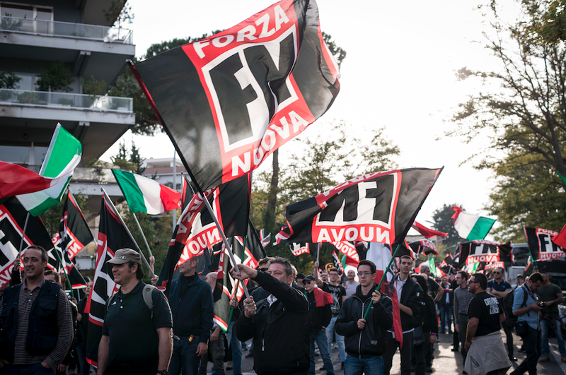 A Forza Nuova demonstration, 2017