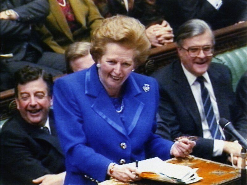 Margaret Thatcher speaking in the House of Commons, 27 November 1990.